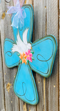Load image into Gallery viewer, Cross door hanger, dove door hanger, Easter door hanger, Holiday door hanger, Christian door hanger