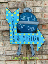 Load image into Gallery viewer, Grill door hanger, porch sign, pool sign, summer door hanger