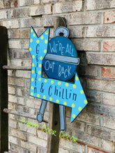 Load image into Gallery viewer, Grill door hanger, porch sign, pool sign, summer door hanger