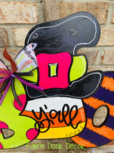 Load image into Gallery viewer, Door Hanger| Fall Door Hanger| Halloween Door Hanger| BOO door hanger| Halloween decor| Fall decor
