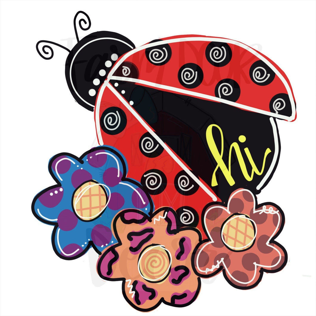 TEMPLATE- Ladybug, Ladybug template, bug template, Spring template, summer template