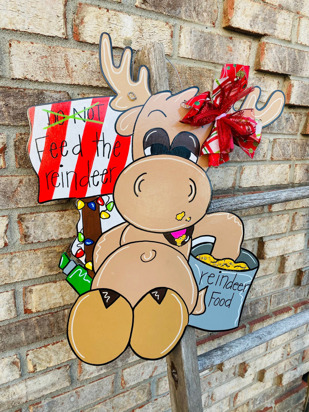 Reindeer door hanger| Deer Door hanger| Fall Door hanger| Hunting Door hanger