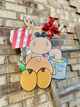 Load image into Gallery viewer, Reindeer door hanger| Deer Door hanger| Fall Door hanger| Hunting Door hanger
